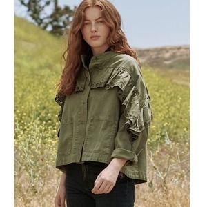 The GREAT. | Eyelet Army Jacket, Sz 3/L